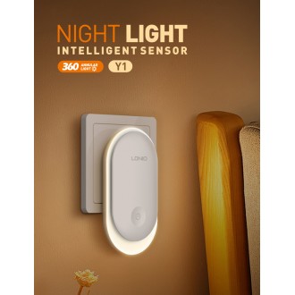 LDNIO φωτιστικό νυκτός Y1 με αισθLDNIO φωτιστικό νυκτός Y1 με αισθητήρα φωτός, 0.5W, 3500Kητήρα φωτός, 0.5W, 3500K