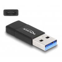 DELOCK USB 3.2 Gen 2 adapter in USB Type-C, 10Gbps, black
