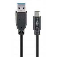 GOOBAY USB 3.0 cable to USB-C 45247, 5Gbit / s, 0.15m, black