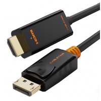 CABLETIME καλώδιο Displayport σε HDMI AV585, 1080p, 1.8m, μαύρο