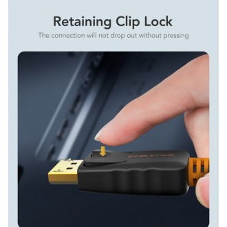 CABLETIME καλώδιο Displayport σε HDMI AV585, 1080p, 1.8m, μαύρο