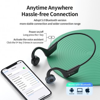 CELEBRAT earphones SE3, Bluetooth 5.0, 180mAh, Φ16mm, μαύρα