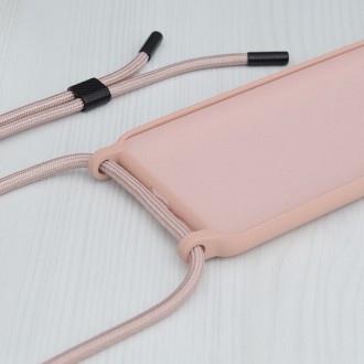 ΘΗΚΗ TECHSUIT ΜΕ CROSSBODY ΚΟΡΔΟΝΙ ΓΙΑ IPHONE 15 PRO ΡΟΖ