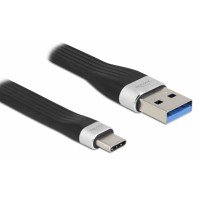 DELOCK USB 3.1 Gen 2 cable in Type-C 85771, 5Gbps, 3A, FPC, flat, 14cm