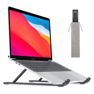 Μεταλλική βάση για laptop CT-LS01-AB, 15.6", ρυθμιζόμενο ύψος, μαύρη