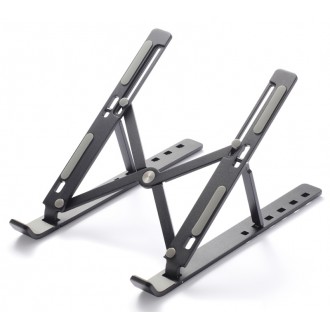 Μεταλλική βάση για laptop CT-LS01-AB, 15.6", ρυθμιζόμενο ύψος, μαύρη