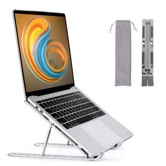 POWERTECH μεταλλική βάση laptop PT-1160, έως 18", foldable, ασημί POWERTECH μεταλλική βάση laptop PT-1160, έως 18", foldable, ασημί