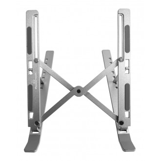 POWERTECH μεταλλική βάση laptop PT-1160, έως 18", foldable, ασημί POWERTECH μεταλλική βάση laptop PT-1160, έως 18", foldable, ασημί