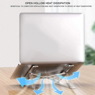 POWERTECH μεταλλική βάση laptop PT-1160, έως 18", foldable, ασημί POWERTECH μεταλλική βάση laptop PT-1160, έως 18", foldable, ασημί