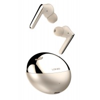 LDNIO earphones με θήκη φόρτισης T01, True Wireless, HiFi, χρυσά