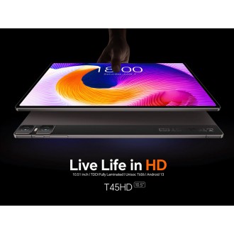 TECLAST tablet T45HD, 10.5" FHD, 8/128GB, Android 13, 4G, γκρι