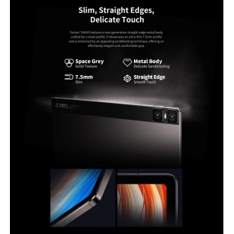TECLAST tablet T45HD, 10.5" FHD, 8/128GB, Android 13, 4G, γκρι