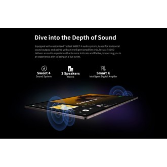 TECLAST tablet T45HD, 10.5" FHD, 8/128GB, Android 13, 4G, γκρι