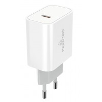 POWERTECH φορτιστής τοίχου PT-1026, USB-C, PD, 30W, λευκός