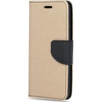 Θήκη τύπου βιβλίο για Samsung Galaxy Α40 Telone Fancy Book Stand Case Χρυσό-Μαύρο