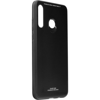 Θήκη Glass Case Back Cover Μαύρη για Samsung Galaxy A40