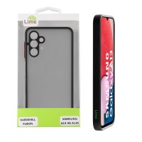 LIME ΘΗΚΗ SAMSUNG A13 4G A135/A137 6.6" HARDSHELL FUSION FULL CAMERA PROTECTION BLACK WITH RED KEYS