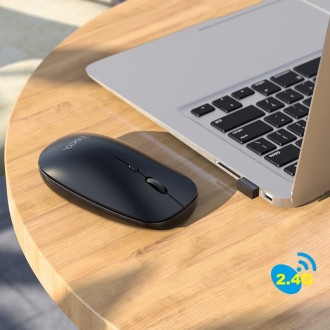 Bluetooth Ποντίκι Hoco GM15 Business Wireless Mouse με 3 Πλήκτρα Μαύρο DPI 800-1200-1600