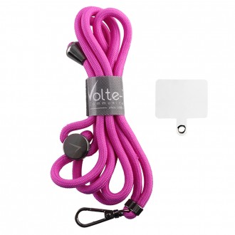 VOLTE-TEL NECK STRAP - ΛΟΥΡΑΚΙ ΛΑΙΜΟΥ ΓΙΑ ΘΗΚΕΣ ΡΟΖΕ ΜΩΒ VT30