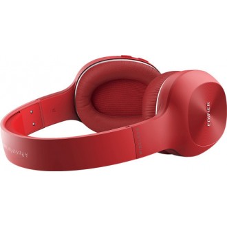 Edifier W800BT Plus Ασύρματα/Ενσύρματα Over Ear Ακουστικά με 55 ώρες Λειτουργίας Κόκκινα