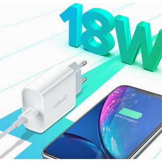 Ugreen Φορτιστής Χωρίς Καλώδιο με Θύρα USB-C 20W Power Delivery Λευκός (CD137)