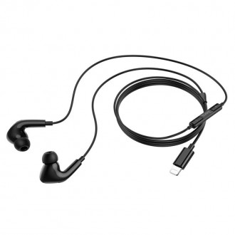 Hands Free Hoco M111 Pro Primero Series Earphones Stereo Lightning Μαύρο 1,2μ