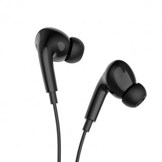 Hands Free Hoco M111 Pro Primero Series Earphones Stereo Lightning Μαύρο 1,2μ