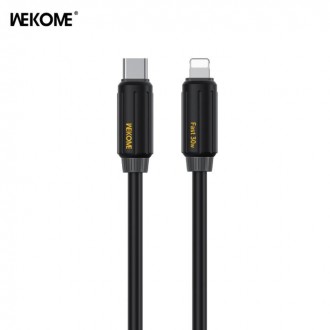 WK Wdc-29 USB-C to Lightning Cable 30W Μαύρο 1m
