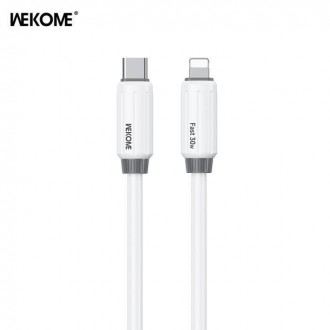 WK Wdc-29 USB-C to Lightning Cable 30W Λευκό 1m