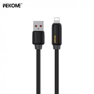 WK Wdc-27i USB-A to Lightning Cable 12W Μαύρο 1m