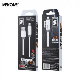 WK Wdc-27i USB-A to Lightning Cable 12W Λευκό 1m