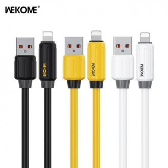 WK Wdc-27i USB-A to Lightning Cable 12W Κίτρινο 1m