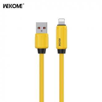 WK Wdc-27i USB-A to Lightning Cable 12W Κίτρινο 1m
