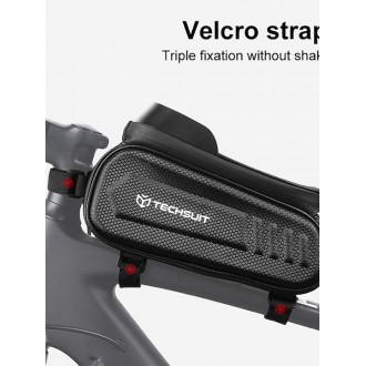 Techsuit Τσαντάκι Τιμονιού Ποδηλάτου Μαύρο