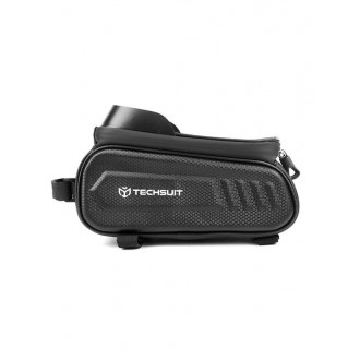 Techsuit Τσαντάκι Τιμονιού Ποδηλάτου Μαύρο