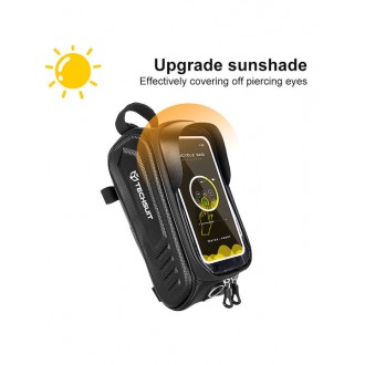 Techsuit Τσαντάκι Τιμονιού Ποδηλάτου Μαύρο