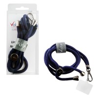 VOLTE-TEL NECK STRAP - ΛΟΥΡΑΚΙ ΛΑΙΜΟΥ ΓΙΑ ΘΗΚΕΣ ΣΚΟΥΡΟ ΜΠΛΕ VT10 VOLTE-TEL NECK STRAP - ΛΟΥΡΑΚΙ ΛΑΙΜΟΥ ΓΙΑ ΘΗΚΕΣ ΣΚΟΥΡΟ ΜΠΛΕ VT10