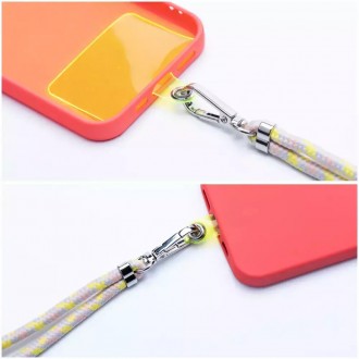 Swing Λουράκι Λαιμού για Κινητά Γκρι - Κίτρινο