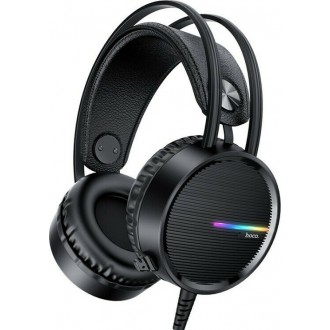 Hoco W100 Touring Over Ear Gaming Headset με σύνδεση USB / 2x3.5mm