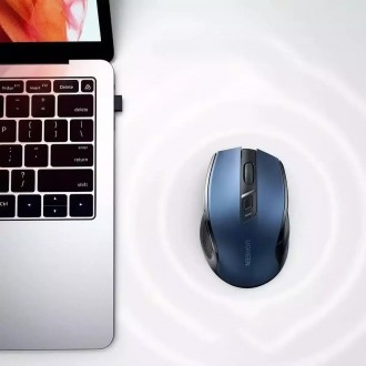 Ugreen MU006 Ασύρματο Εργονομικό Bluetooth Ποντίκι Μπλε