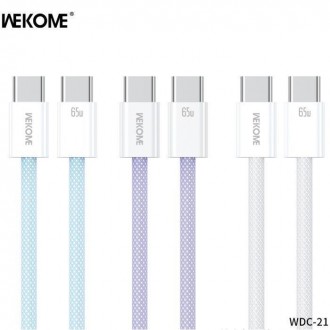 WK USB-C to Lightning Cable 27W Λευκό 1m (WDC-21L)