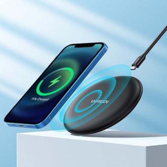 Ugreen Ασύρματος Φορτιστής (Qi Pad) 15W Μαύρος (CD186)