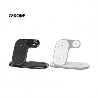 WK Ασύρματος Φορτιστής (Qi Pad) 15W Μαύρος (WP-U167)