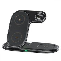 WK Ασύρματος Φορτιστής (Qi Pad) 15W Μαύρος (WP-U167)