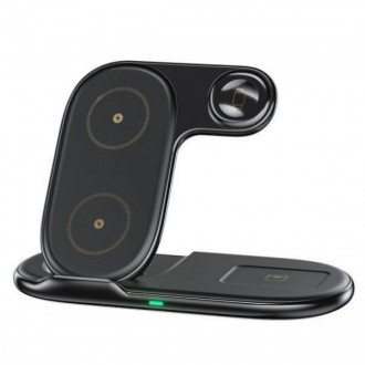 WK Ασύρματος Φορτιστής (Qi Pad) 15W Μαύρος (WP-U167)