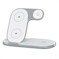 WK Ασύρματος Φορτιστής (Qi Pad) 15W Λευκός (WP-U167)