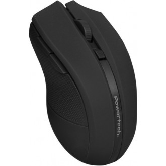 POWERTECH ασύρματο ποντίκι PT-1166, USB δέκτης, 1600DPI, μαύρο