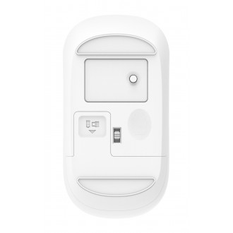 POWERTECH ασύρματο ποντίκι PT-1184, USB δέκτης, 1000DPI, λευκό