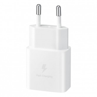 Samsung Φορτιστής Χωρίς Καλώδιο GaN με Θύρα USB-C 25W Power Delivery Λευκός (EP-T2510N)