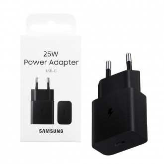 Samsung Φορτιστής Χωρίς Καλώδιο GaN με Θύρα USB-C 25W Power Delivery Μαύρος (EP-T2510N)